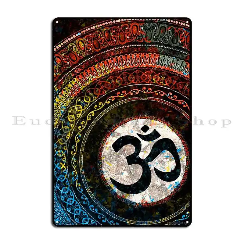 Mandala Design 2 Metal Sign Party Kitchen Poster Personalized Club Bar Tin Sign Poster