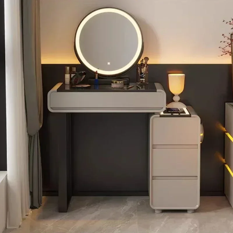 Makeup Desk Dressers Bedroom Dresser Nordic Light Luxury Makeup Table Smart Storage Cabinet Vanity Dressing Table Makeup Vanitys