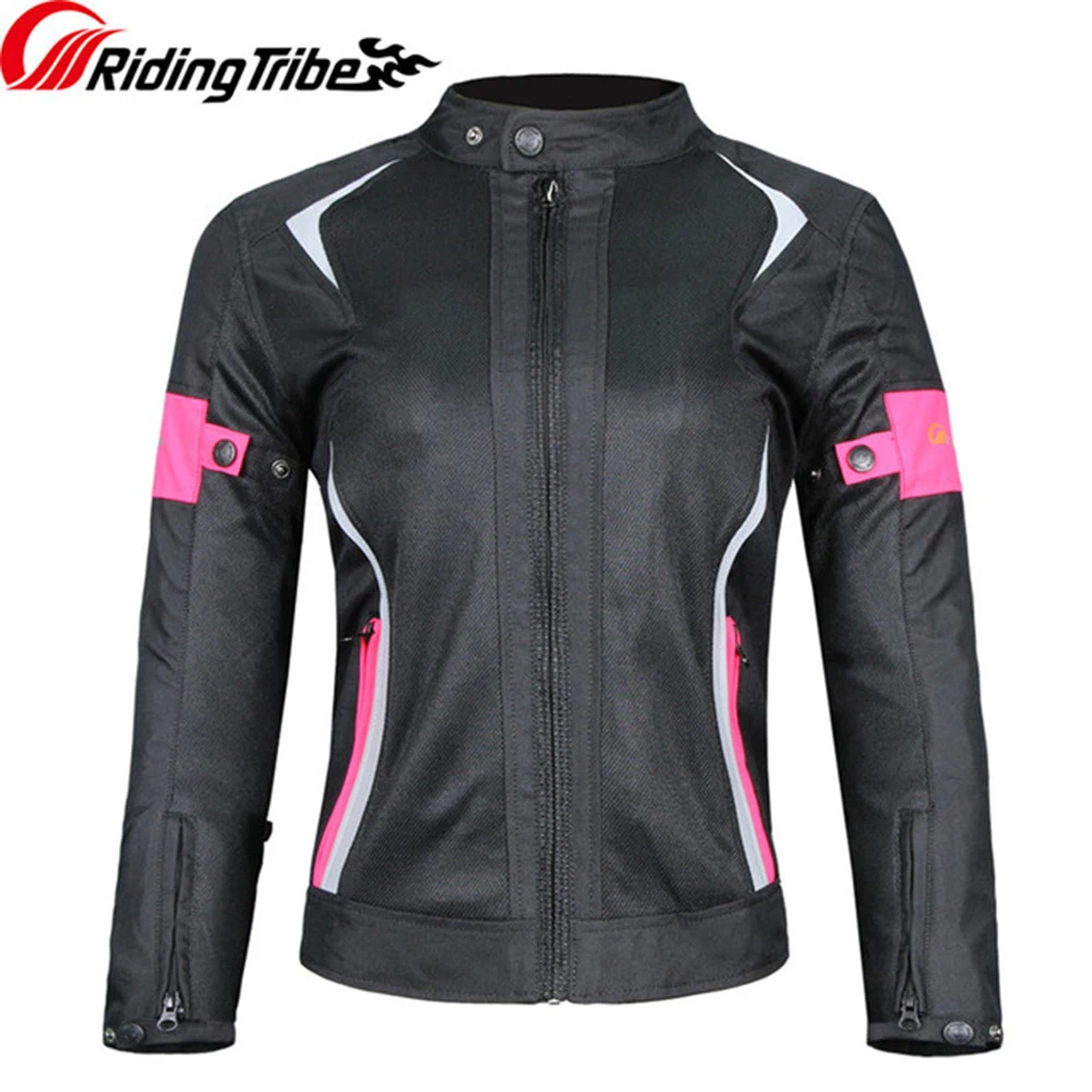 Women Oxford Cloth Motorcycle Riding  Jacket Coat Tops Summer Waterproof Reflective Anti-collision Anti-fall Riding Clothes Jk-5