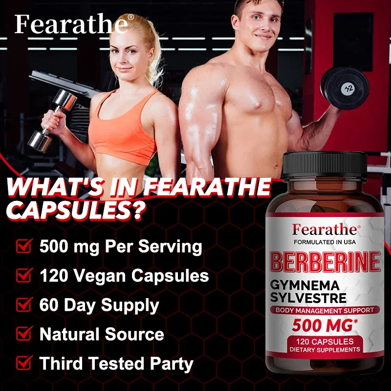 Berberine 캡슐-유기농 체육관-500 Mg 면역 시스템, 건강한 무게추 관리, 심혈관 건강 지지대