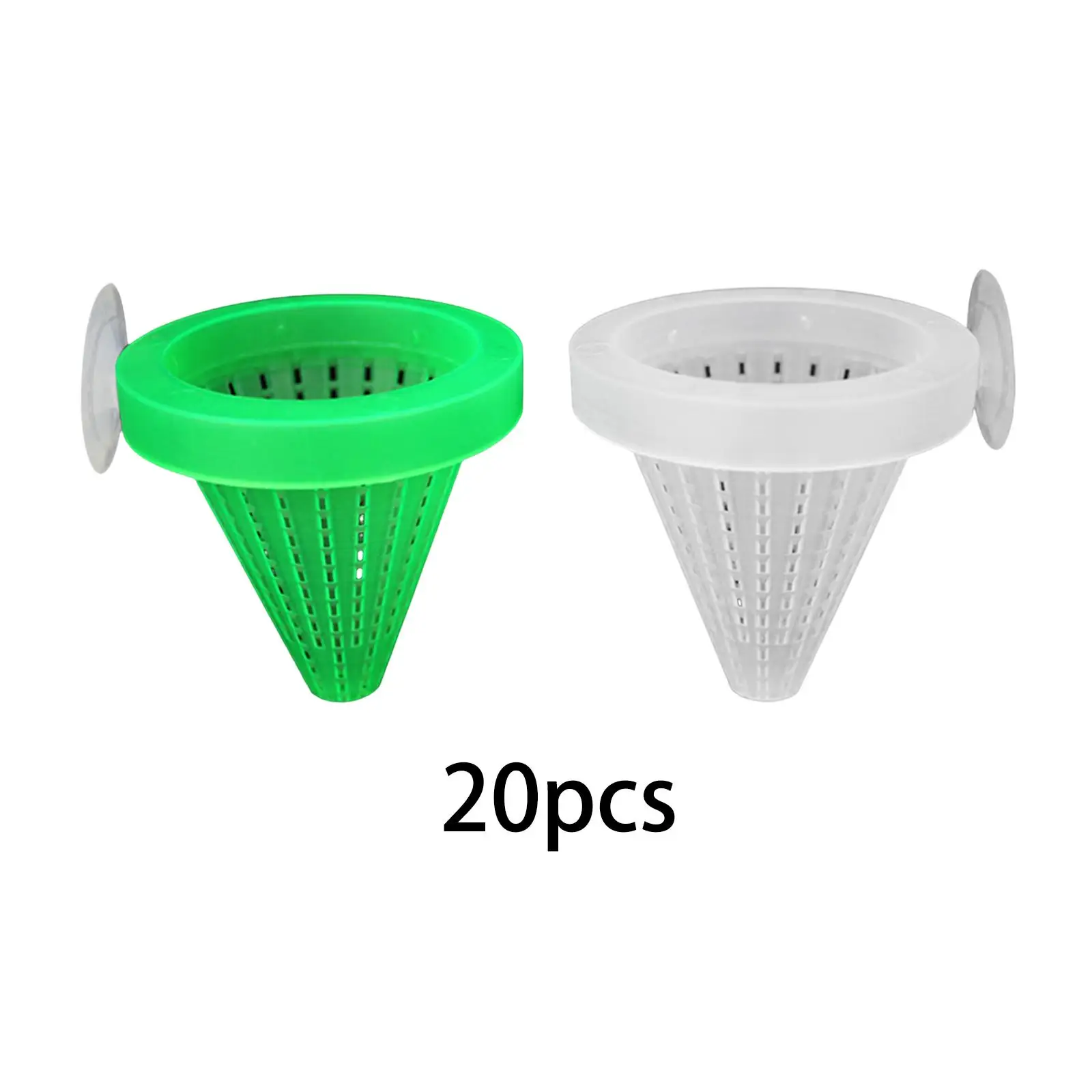 20 Pieces Fish Tank Feeding, Portable Fish Food Tool, Conical Indoor Fish Food