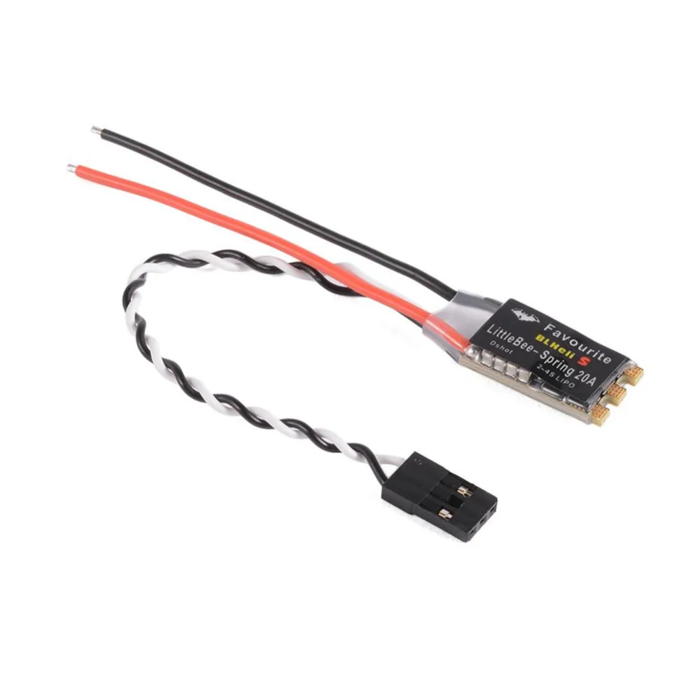 FVT LittleBee LittleBee BLHeli_S ESC DSHOT SPRING 20A/30A ESC BLHeli S Speed Controller 2-4S for FPV Racing Drone QAV210 250 280