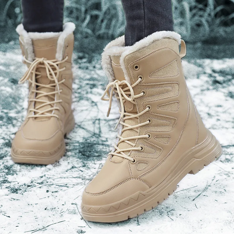 

Зимние женские ботинки, обувь на плоской подошве, женская обувь на платформе, сохраняющие тепло ботильоны, женская зимняя обувь больших размеров, ботинки Botas Mujer