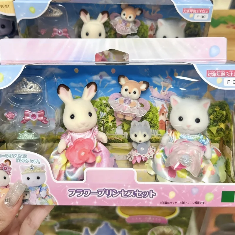 Miniatur Möbel Wald Familie Anime Charakter Traum Kawaii Prinzessin fünf Puppe Set Box Wald Familie Mädchen Spielzeug Haus Spielzeug Geschenke