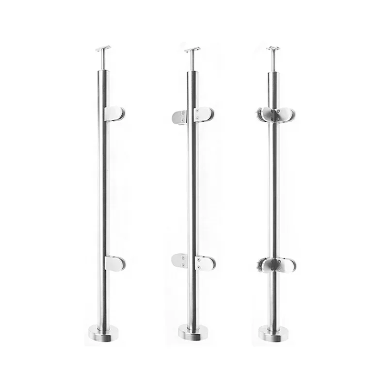 

Stainless steel glass railing posts with brackets/plexiglass railing/glass post