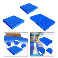PP Pallet Lightweight Nestable Pad Waterproof Grid Ventilation Floor Pallet for Garden Indoor Cargo Storage Supermarket Outdoor
