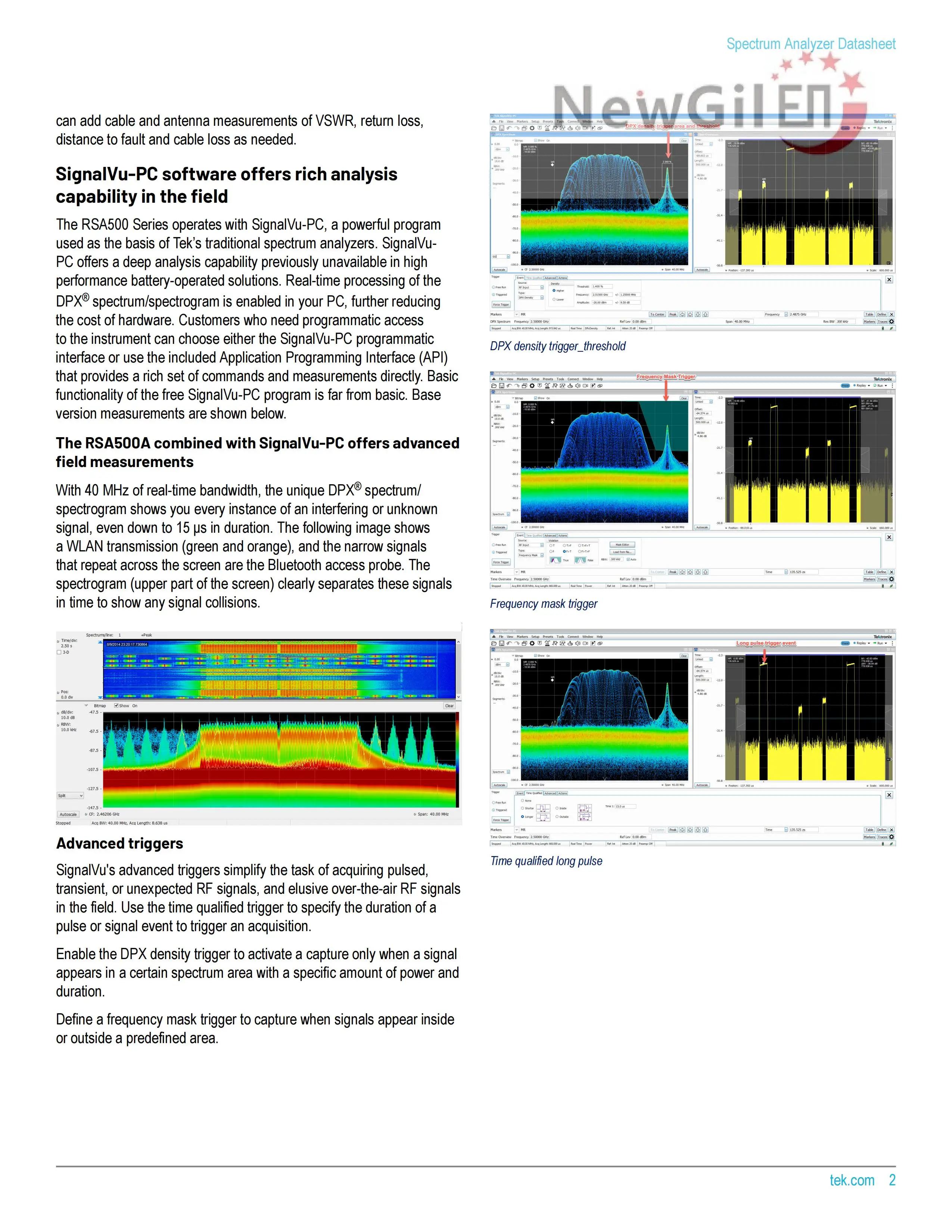 Tektronix RSA503A RSA507A RSA513A RSA518A 9 kHz bis 3 GHz 7,5 GHz 13,6 GHz 18,0 GHz, 40 MHz Spektrumanalysator