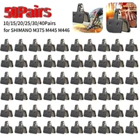 Pastillas de freno de disco para bicicleta de montaña, piezas de resina semimetálicas para SHIMANO M375, M445, M446, 10/15/20/30/40/50 pares