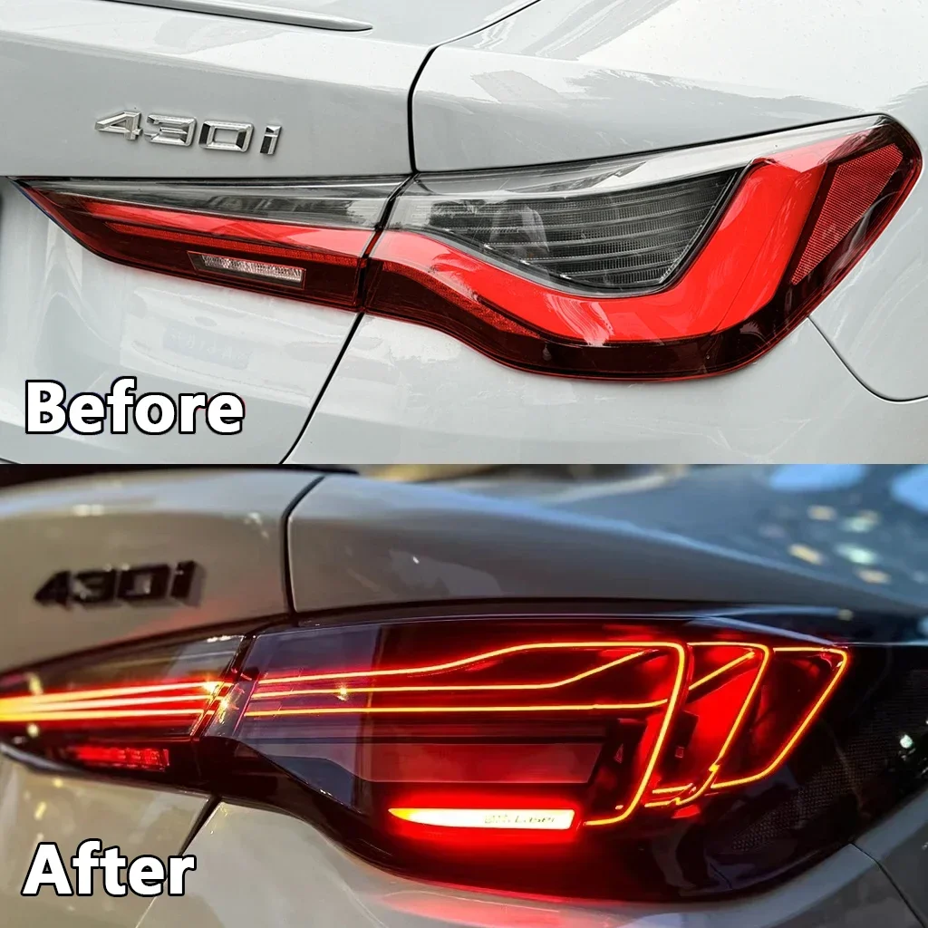 Upgrade new M4 CSL  Clear CSL Taillights Assembly for 2020-2023 BMW 4 series G22 M4 G82 taillights M440iX 420i 430i