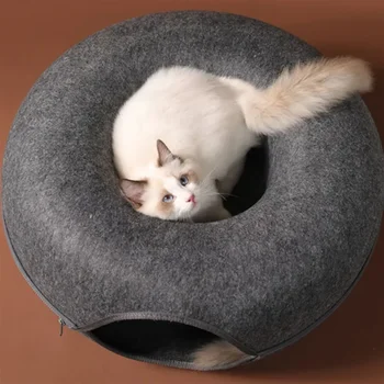 Felt Cat Tunnel Bed 3