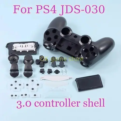 Imagen 1 del producto Para PS4 3,0 JDS-030 controlador conjunto completo JDM-030 carcasa con botón soporte medio carcasa frontal trasera para PS4 3,0