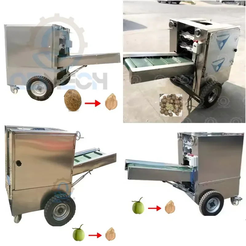 2026 Low Cost Shell Husking Machine Industrial Old and Fresh Coconut Peeling Machinefor Sales