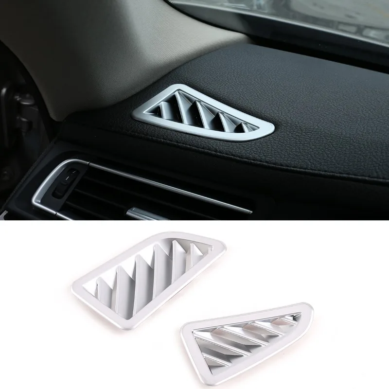 

2pcs/set Car Dashboard Air Conditioning Vent Outlet Frame Decorative Cover Trim For BMW 7 Series F01 F02 F04 2009-2014 LHD