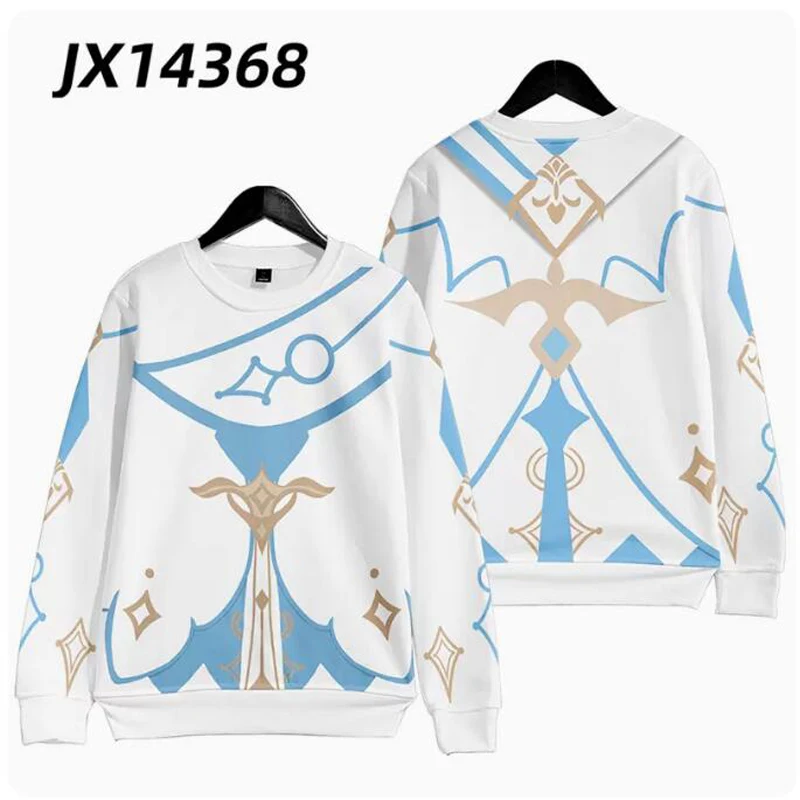 Anime Genshin Impact Lumine Cosplay bluza z kapturem kobiety mężczyźni bluza w stylu Harajuku Streetwear Hip Hop sweter z kapturem kurtka odzież wierzchnia