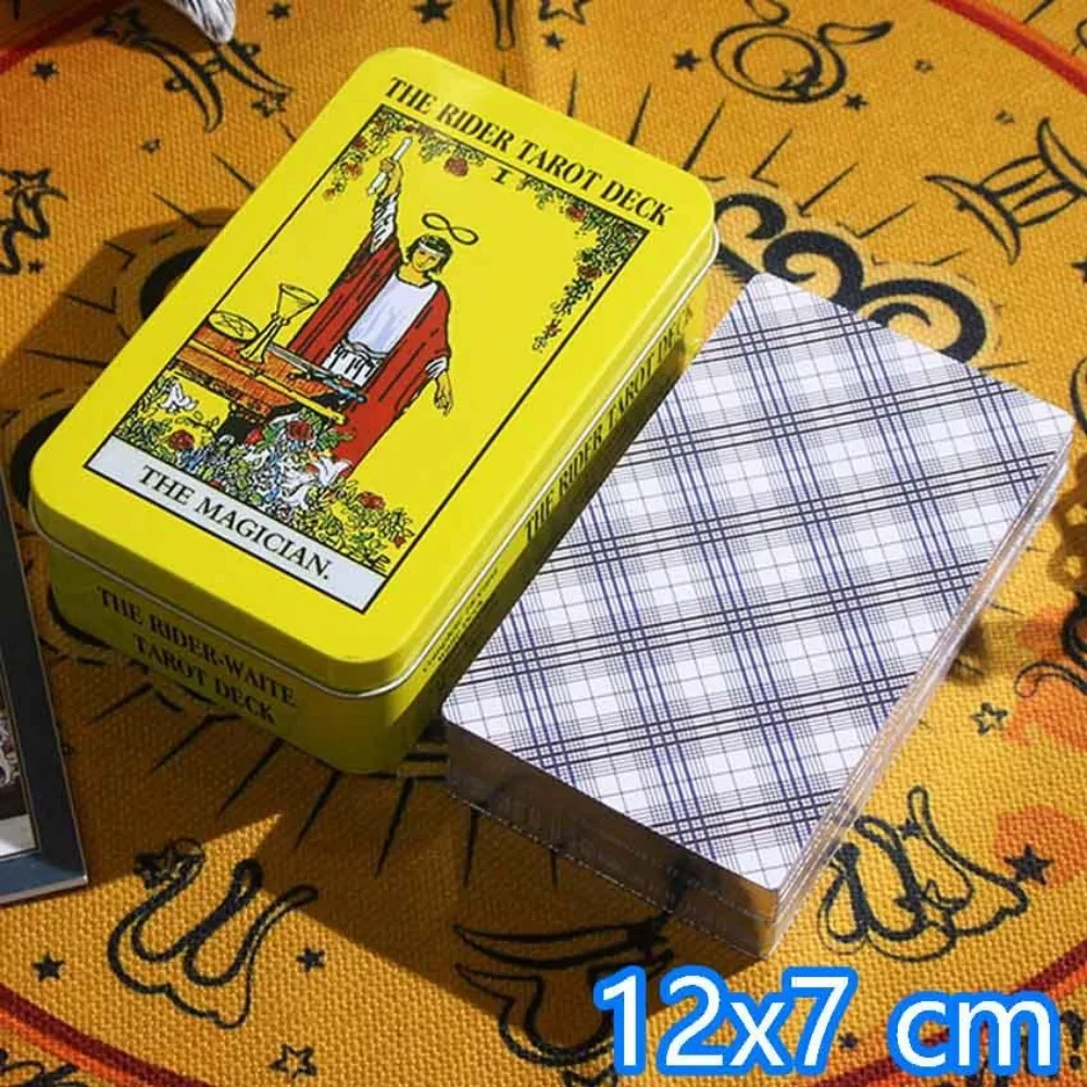 12x7cm Iron Box Rider Waite Deck Tarot Card Games