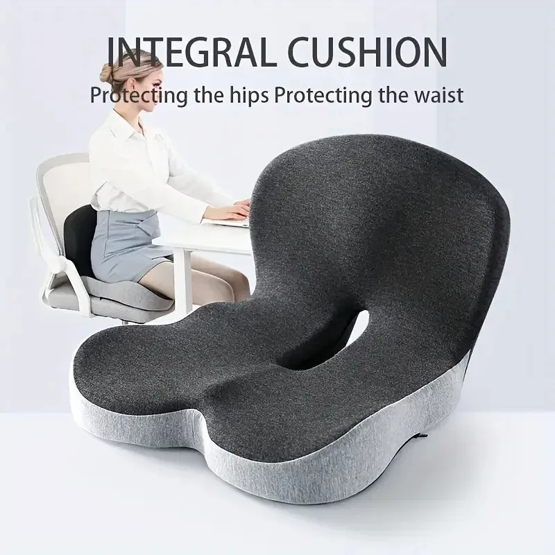 Memory Foam L Shaped Integrated Seat Cushion Lumbar Support Chair Pad For Car Truck Office Desk Gaming Chair