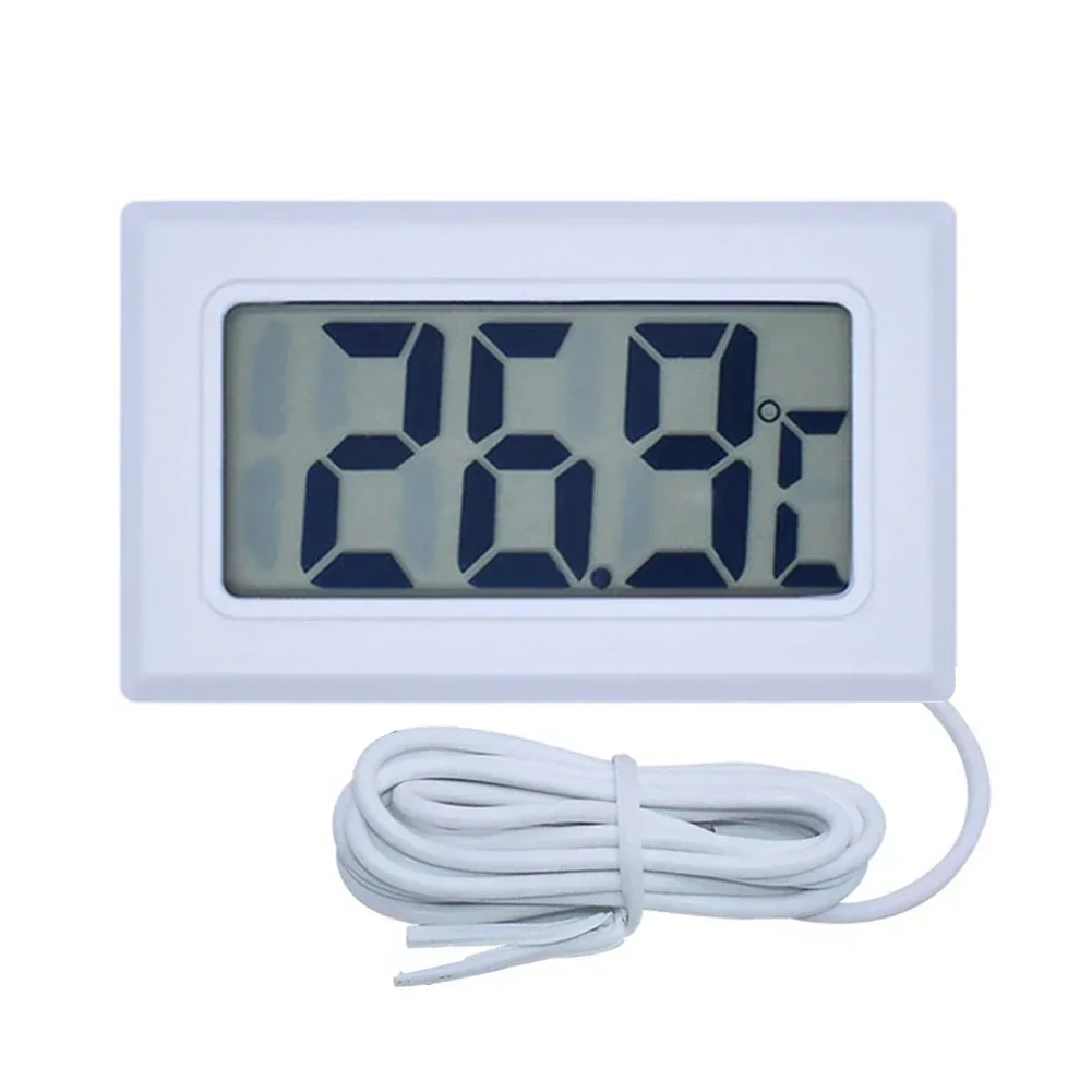 Accurate and consistent temperature detection with sensor in this digital thermometer for fish tanks refrigerators