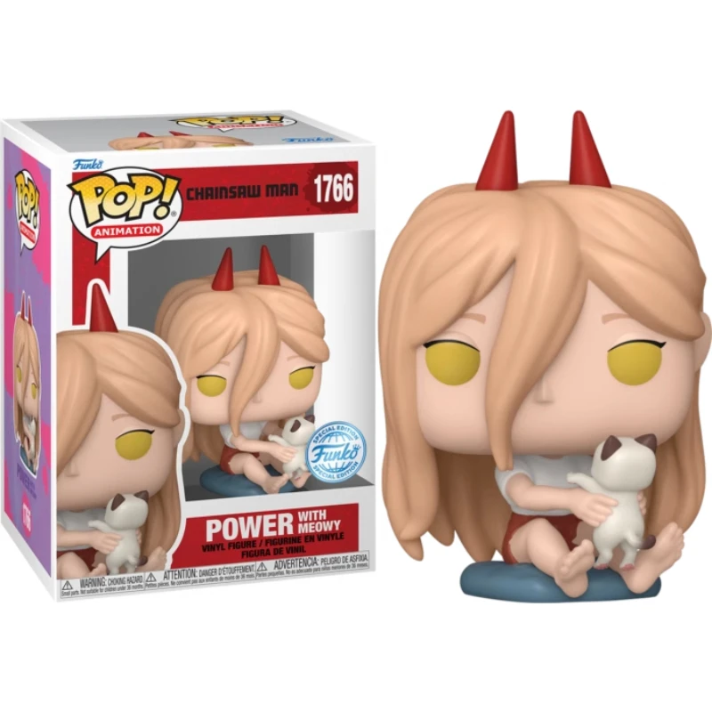 Funko POP Original Chainsaw Man Anime Figure Power Denji Action Figure Giocattoli per Ragazzi Ragazze Bambini Regalo Modello da collezione Ornamenti