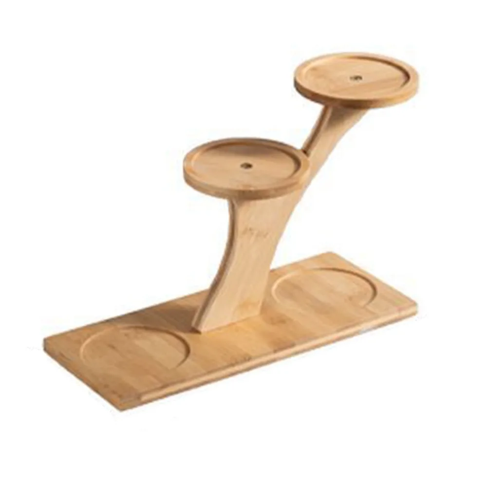 

Бамбуковая полка, настольная стойка для цветов, многослойное украшение для дома, суккуленты, бонсай, органайзер, форма ветки дерева, хранение цветов