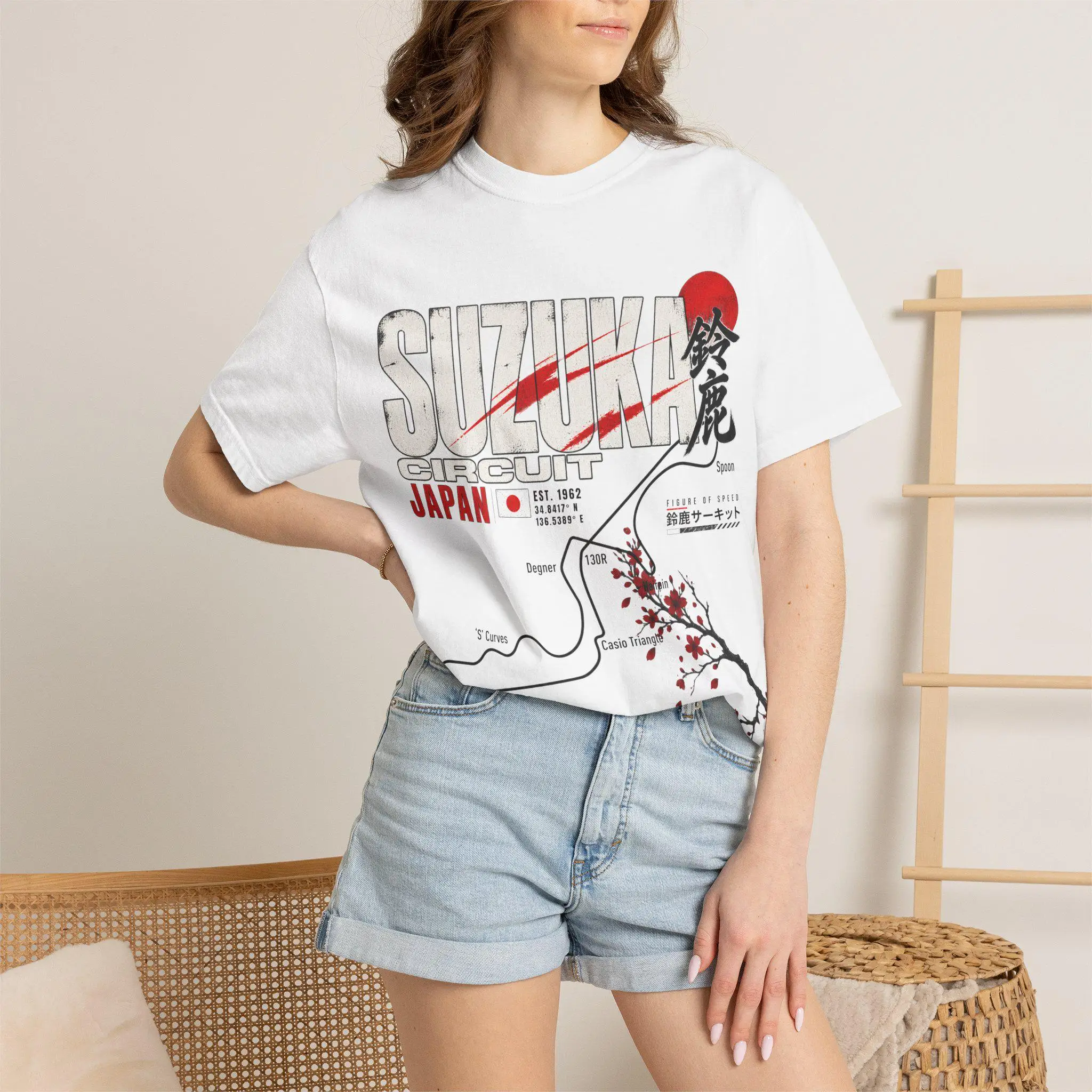 Suzuka Circuit T-Shirt Japanese Grand Prix Tee Brutalist Motorsport Graphic Japan Racing Fan Gift Men and Women Y2K Streetwear