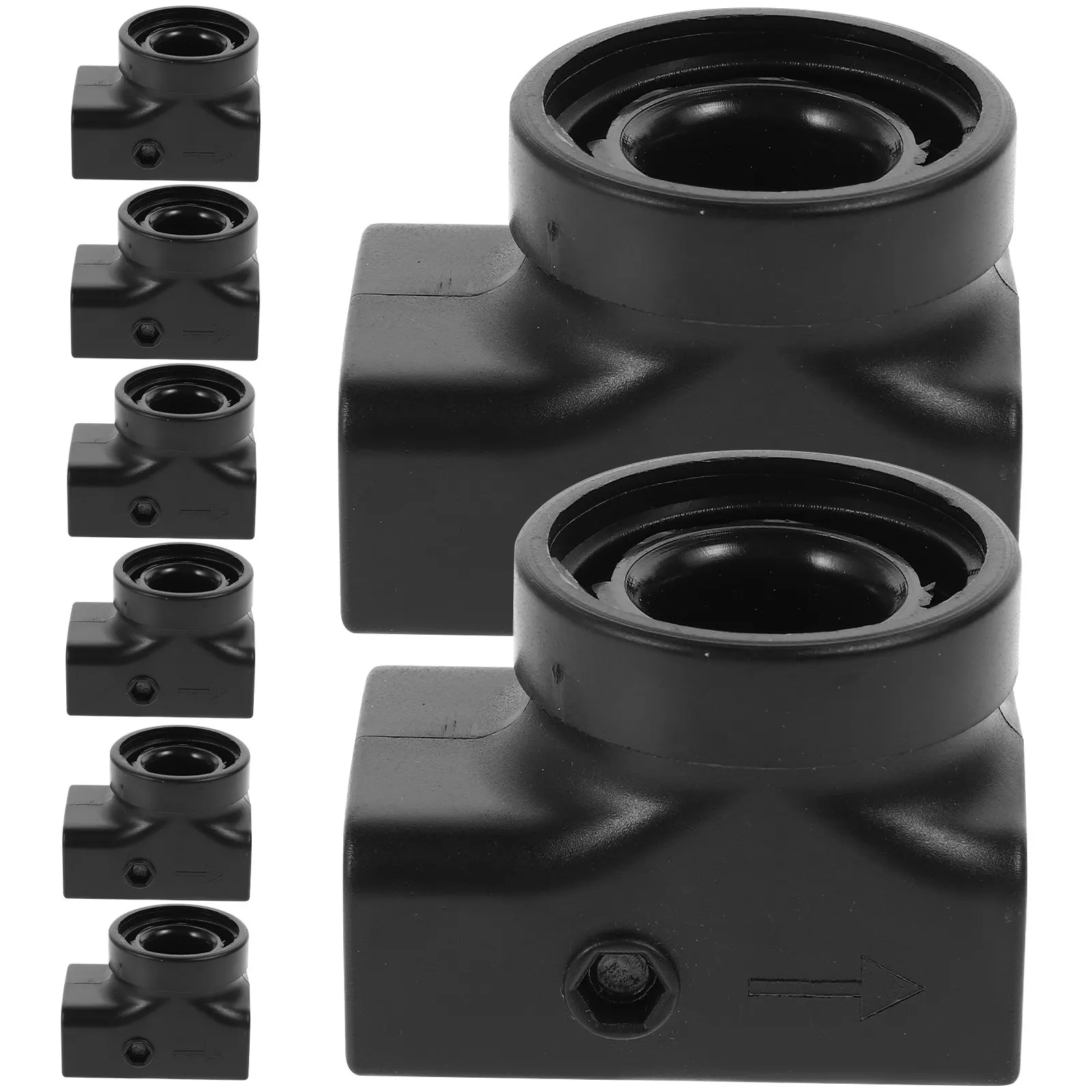 10pcs Plastic Ball Shooter Bottle Adapter for Outdoor Play – Stable, Fun Kids Shooting Game Accessory