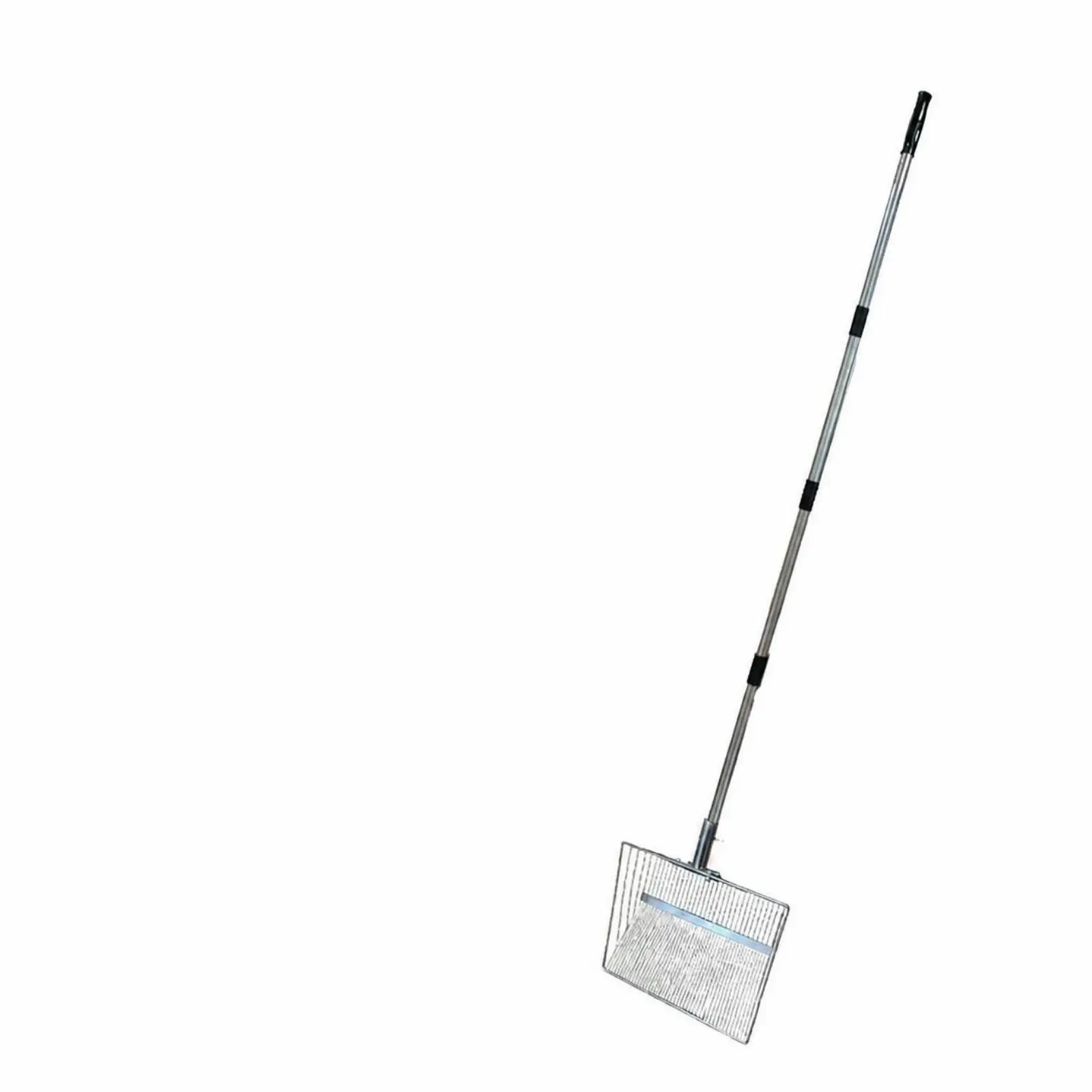 Poultry Manure Scoop with Long Handle Wire Chicken Coop Scoop with Metal Mesh Head Chicken Poop Scooper Heavy-Duty for Farmers
