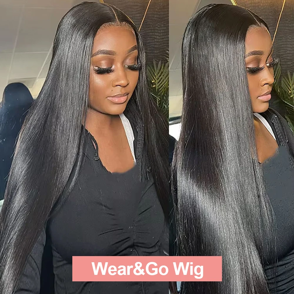 High-quality Vietnamese 250 Density 13x4 13x6 HD Lace Front Human Hair Wigs 30 40 Inch Bone Straight Human Hair Wigs Natural Pre Plucked Transparent Lace Frontal Wigs Pre Cut Glueless 5x5 Closure Wig Human Hair For Women