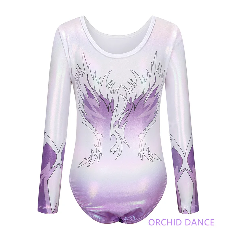 Unique Design Cheap Kids Girls Children Performance Wear Group Long Sleeves Artistic Gymnastics Leotards