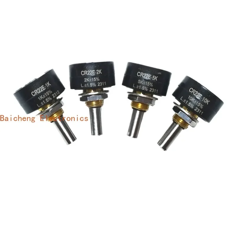2PCS CR22E single turn conductive plastic potentiometer 1K2K5K10K can replace FCP22E/WDD22P1