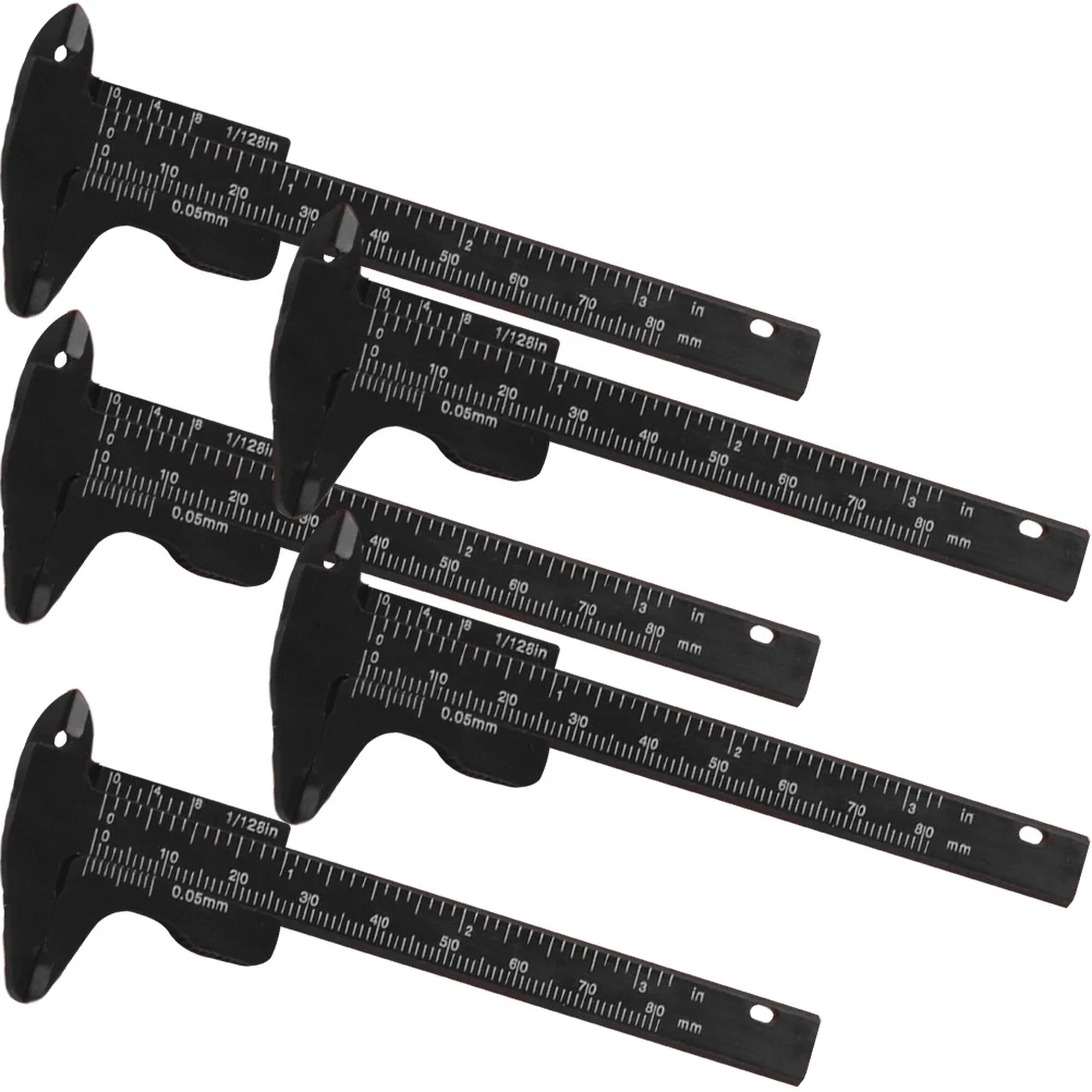 

5Pcs Plastic Eyebrow Caliper Smooth Sliding Measuring Ruler for Accurate Brow Spacing Portable Facial Measurement Makeup