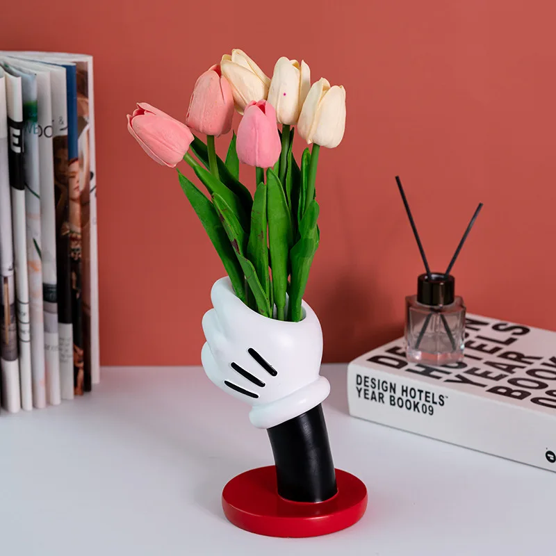 

GIEMZA American Style Cartoon Vase Meech Dining Table, Kitchen Counter and Desk Decoration Modern 16cm Mitch Coffee Store
