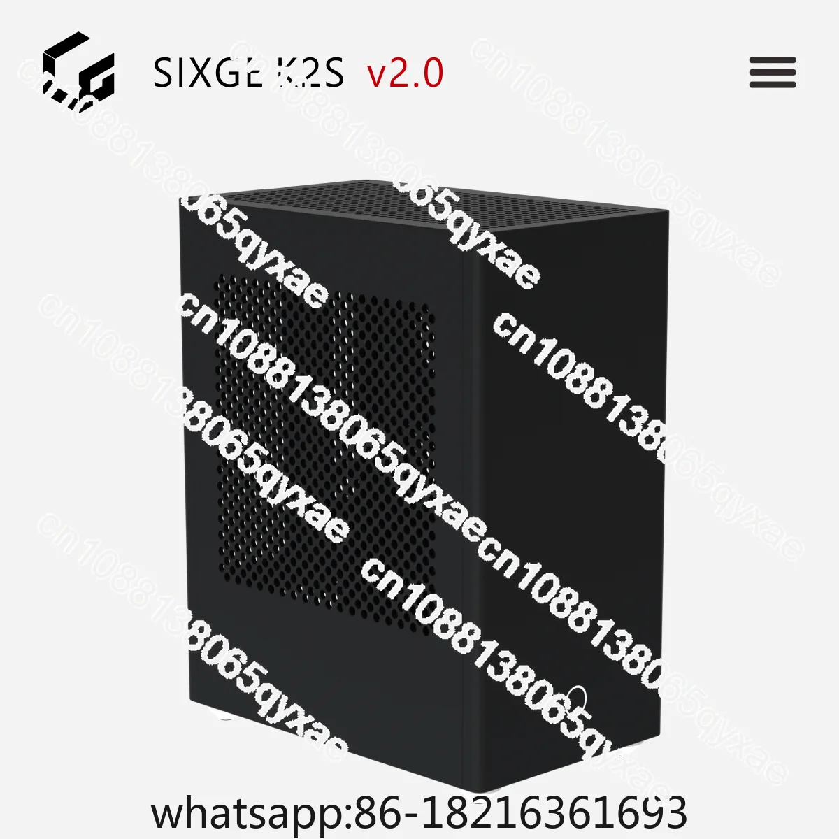 [Version 3.0] SIXGE K2S Chassis, MINI ITX A4 Mini CNC K39 Ghost S1 Lgk2s