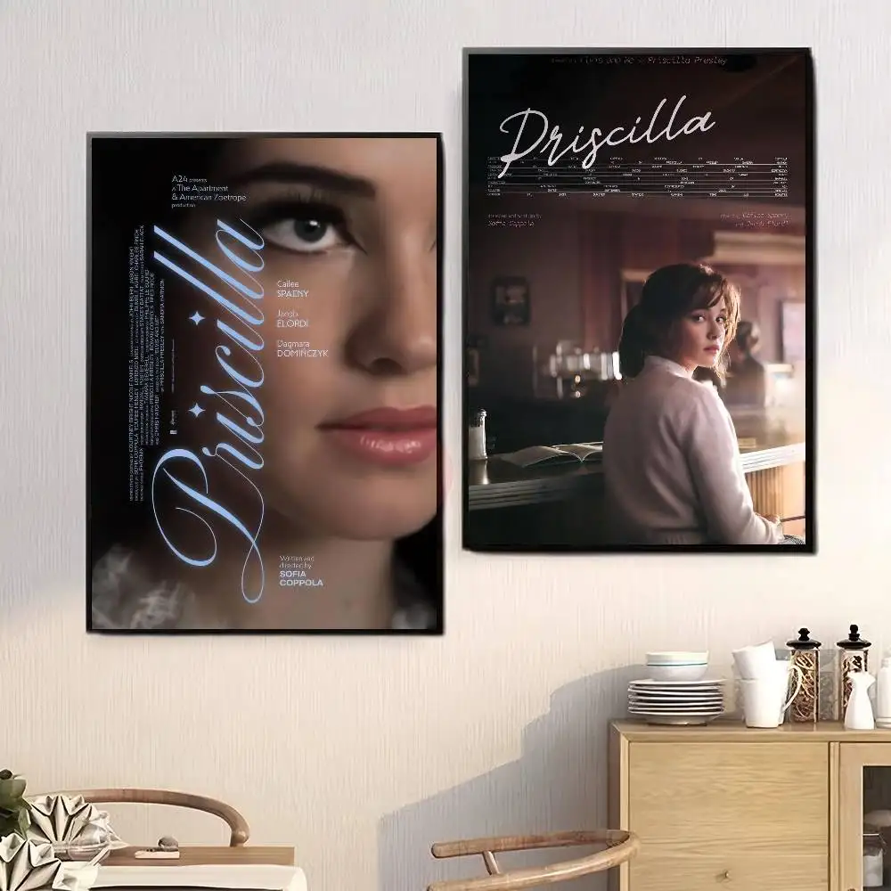 Classic Priscilla New Movie  Anime Posters Sticky Whitepaper Sticker DIY Room Bar Cafe Kawaii Room Decor