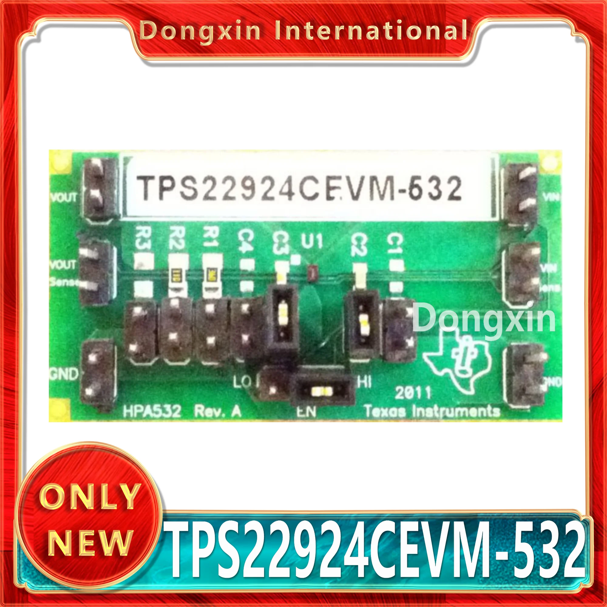 

TI original genuine product TPS22924CEVM-532 TPS22924C Ultra-Small, Low-Input Voltage, Ultra-Low Ron Load Switch Evaluation Modu