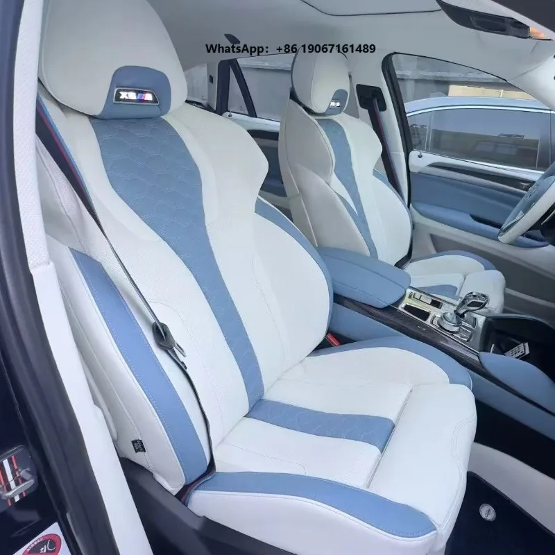 For 7 5 3 1 Series X5 X3 X1 E46 E90 E60 F30 F10 E39 F20 G20 E36 Custom Fit Car Accessories Seat Covers for 5 Seats t001
