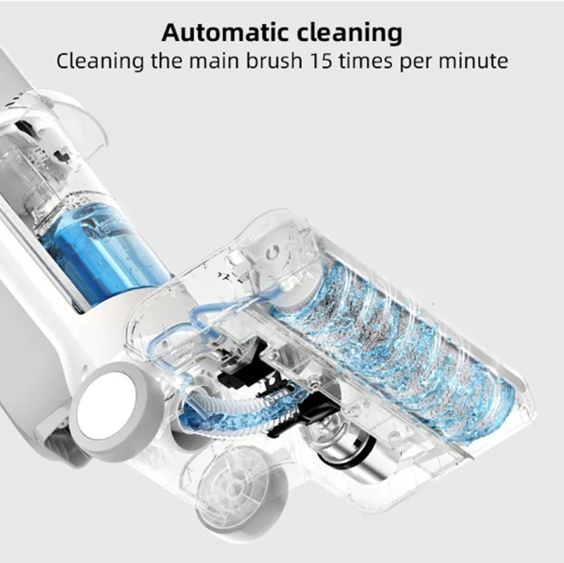 XIAOMI MIJIA High Temperature Scrubber Wireless Wet Dry Vacuum Cleaner Handheld Smart Washing Mopping Floor Washer Self Cleaning