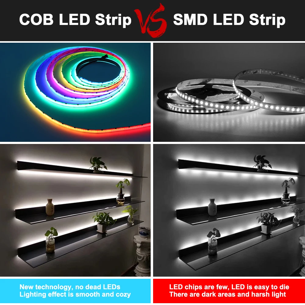 Imagem -05 - Flexível Dimmable Luzes Led Strip Cor de Sonho Alta Densidade Flexível Inteligente Faça Você Mesmo Água Corrente Ws2811 12v 24v Rgbic 5m 10m