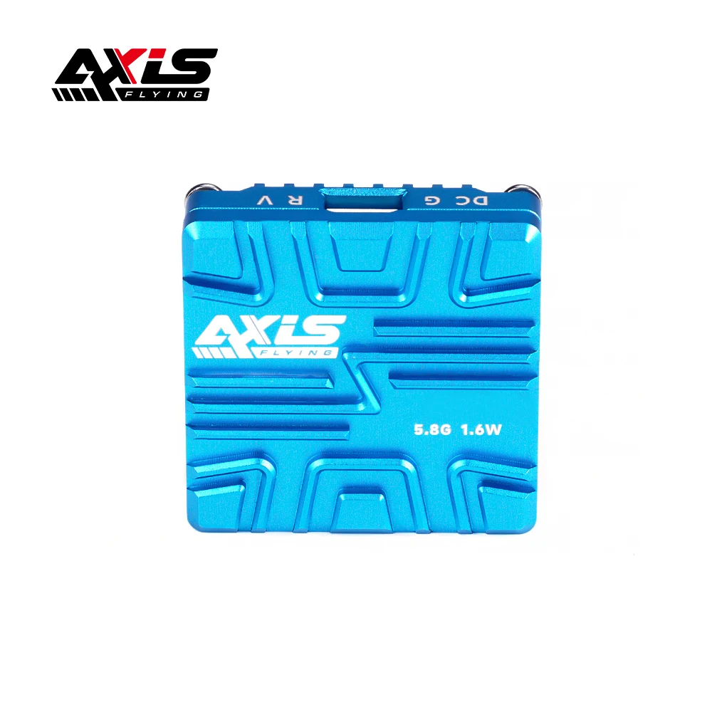 

Axisflying V2 VTX 5.8G 1.6W с радиатором из ЧПУ, аналоговая передача изображения, дальнобойный видеопередатчик для RC FPV фристайла