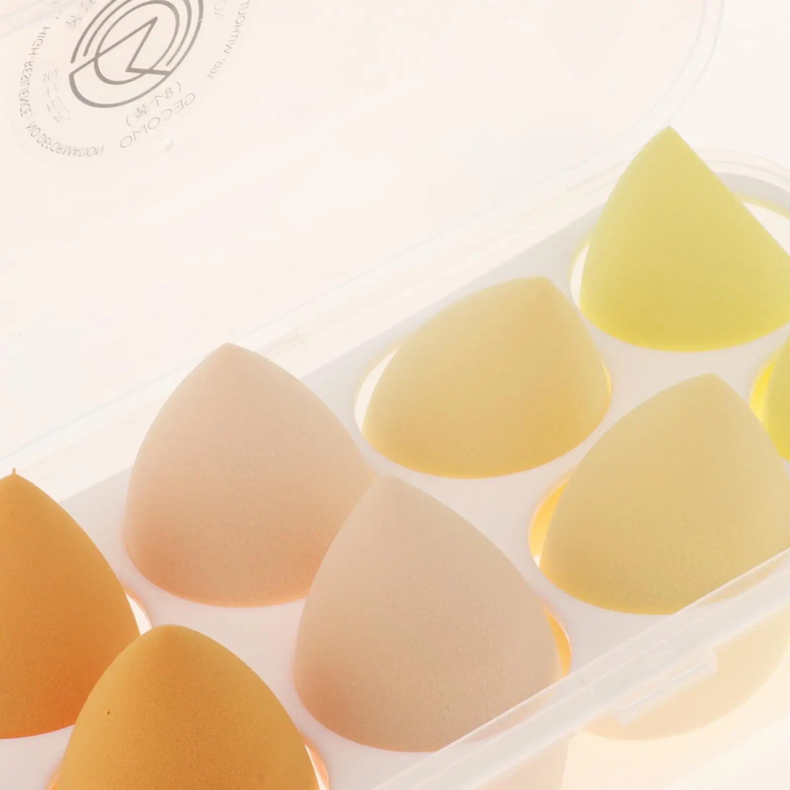 Makeup Sponge Holder Soft Round Sponge for Cleaning Makeup and Applying Foundation Powder for Beauty