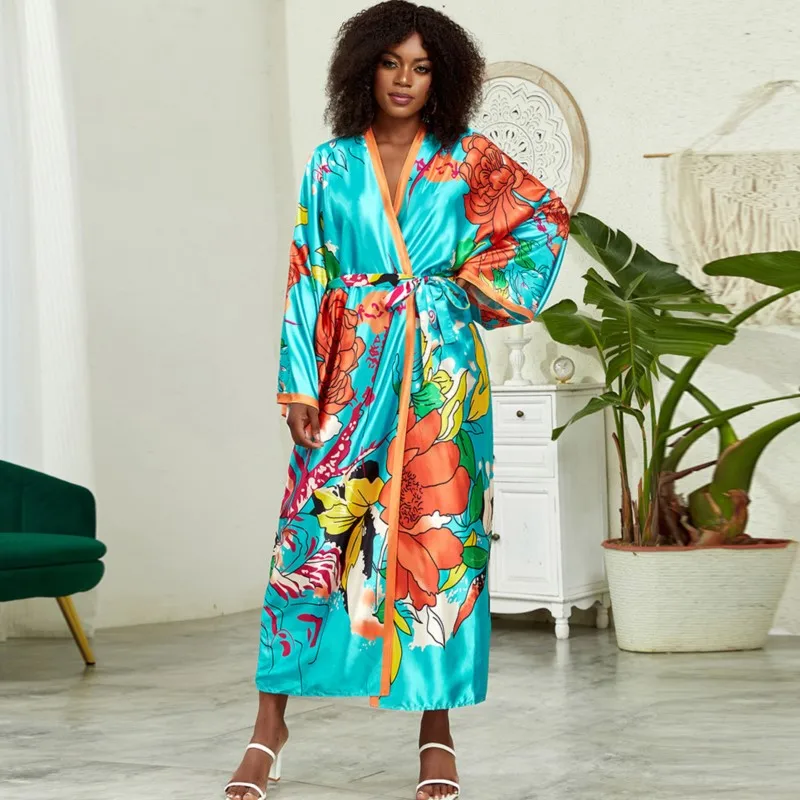 Cardigan Kimono Blouse African Boubou Africain Print Dashiki Clothes Women Dress Batwing Sleeve Ankara Dresses Girl Party Dress