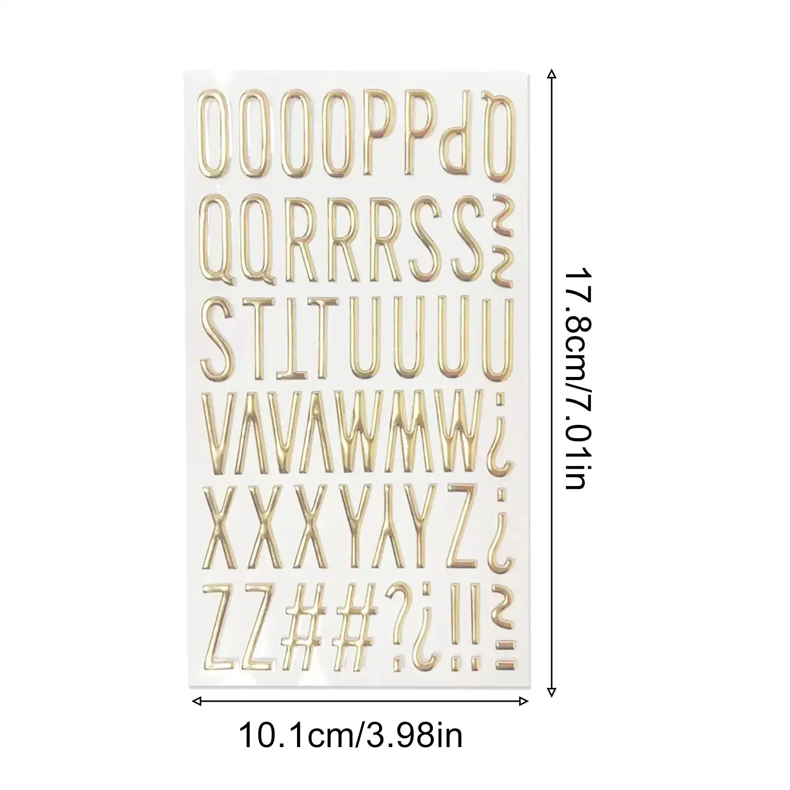 ملصقات حروف ذهبية مقاومة للماء بأرقام أبجدية ملصقات حروف لسكرابوكينغ لنافذة حاويات بطاقات المعايدة