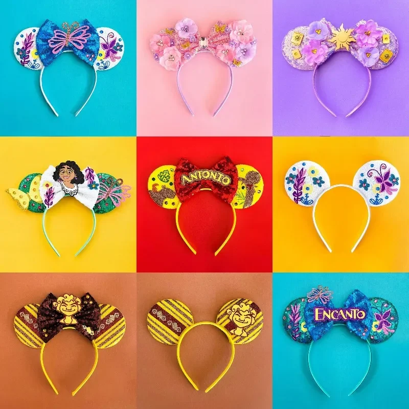 Disney The Little Mermaid Headbands Women Ariel Ears Hair Bands Baby Crown Hairbands Cartoon Head Band Girls Sea Shell Headwear