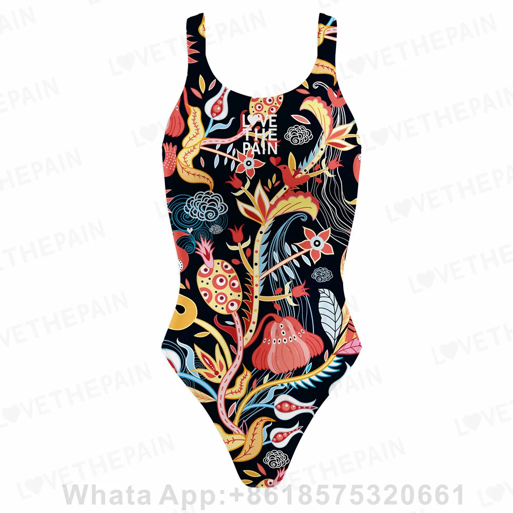 

Love The Pain Women Swimsuit Sexy One-piece Comfortable Suit Swimwear Functional Training Swimsuit Open Water Swimming Clothing