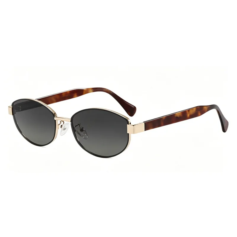 Men & women trend Korean version oval sunglasses for daily driving driving sunshade glasses