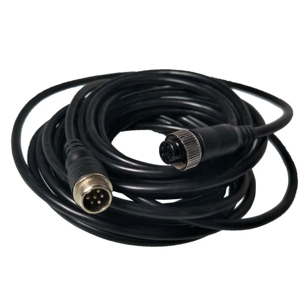 3M/5M/10M M12 Pure Copper 4 pin Waterproof Aviation head Plug Male to Female Audio Video Extension Cable Car Camera Monitoring