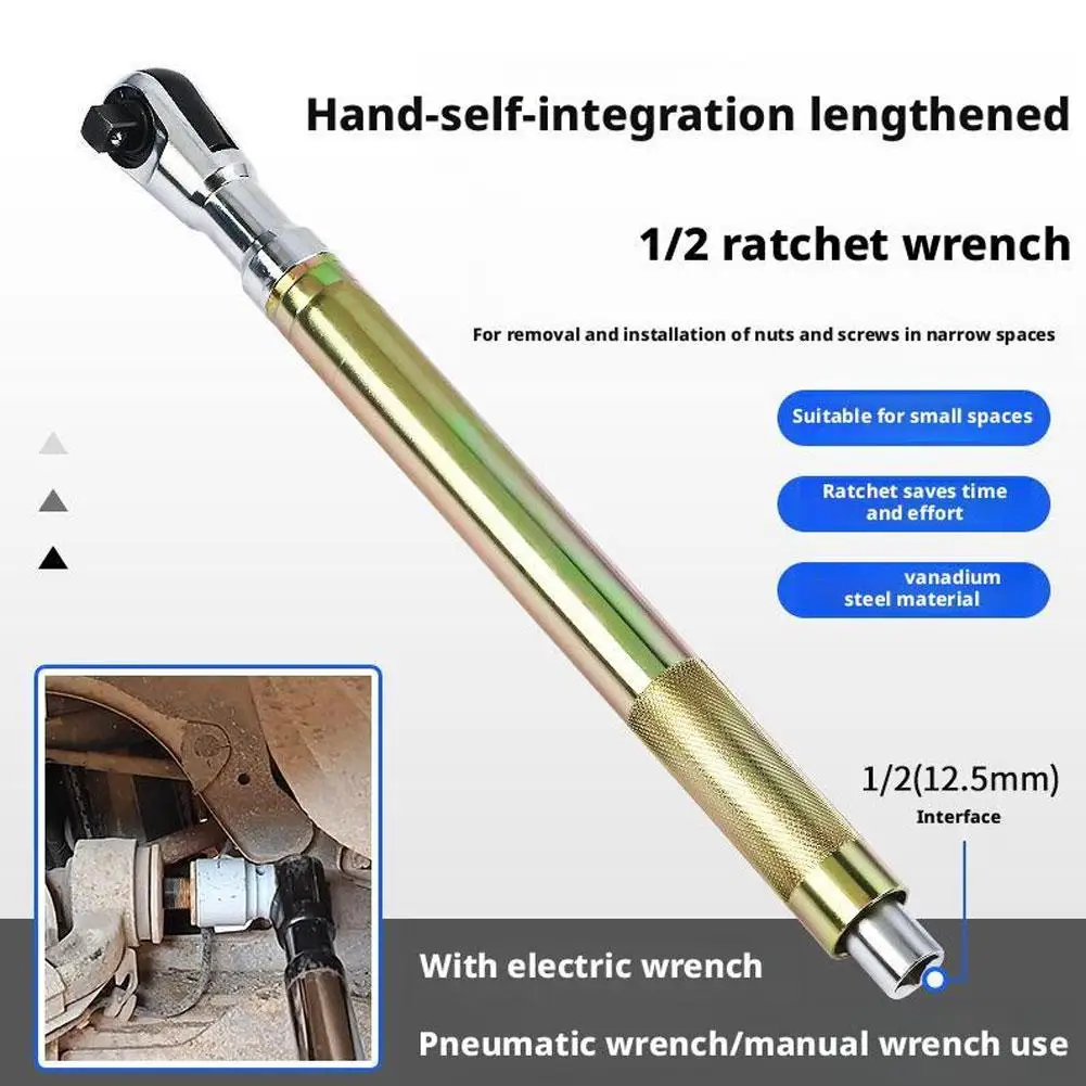 

Ratchet Extended Wrench, Electric Extension Car Wrench,Four-wheel Angle Adjustment Alignment Tool Automotive Accessories I6A6