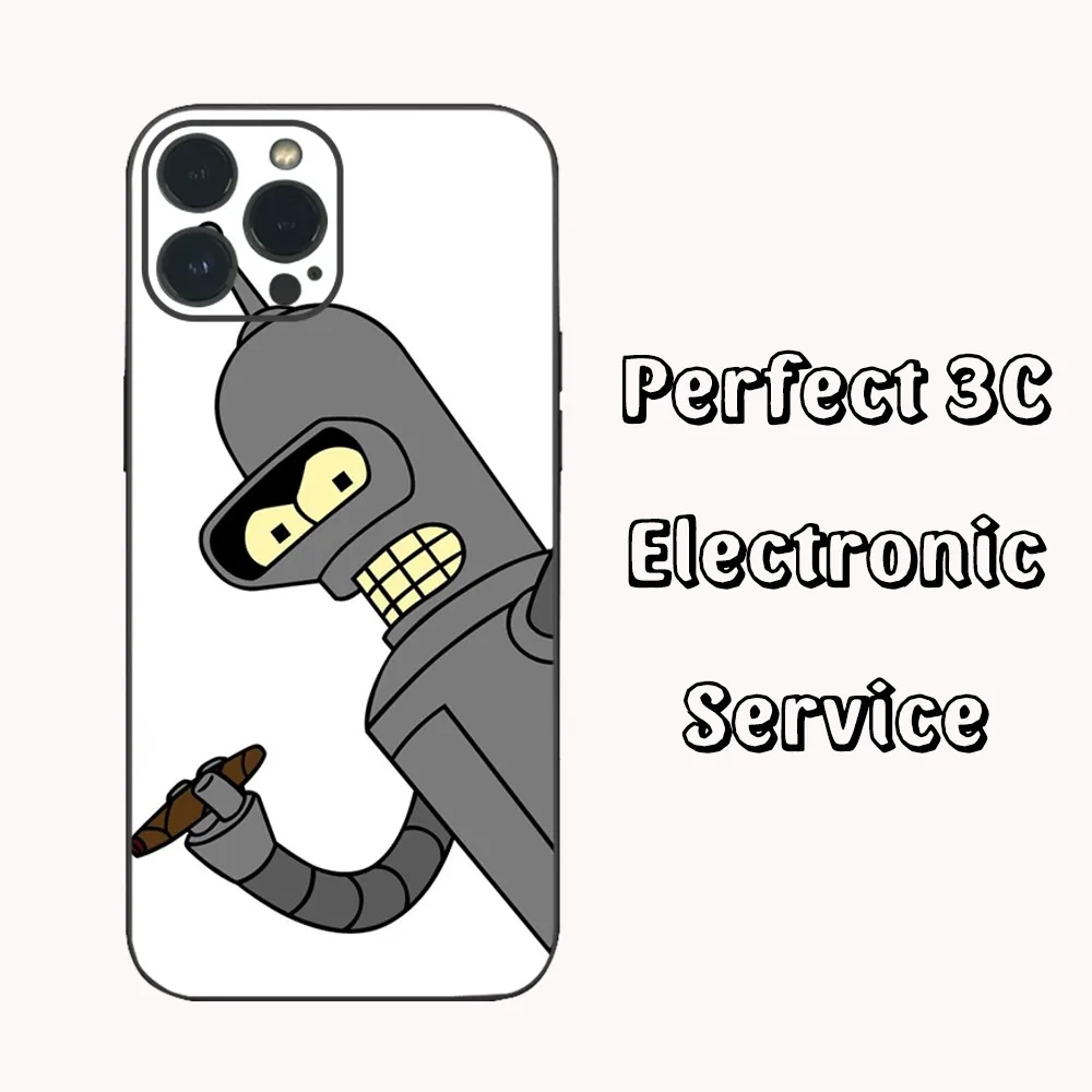 Coque de téléphone F-Futurama Anime B-Bender, coque en silicone souple pour iPhone 15 14 13 12 Mini 11 Pro XS Max X Poly SE5 6 7 8 Plus