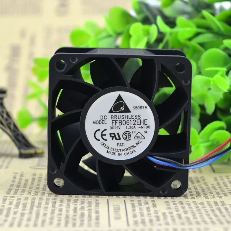 for Delta 6038 FFB0612EHE 12V 1.2A Double Ball Bearing Cooling Fan