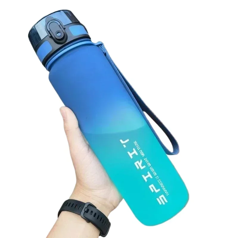 500ML/650ML/1000ML Sport Wasser Flasche Auslaufsicher Bunte Kunststoff Tasse Trinken Outdoor Reise Tragbare gym Fitness Krüge