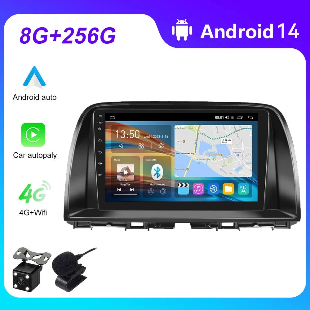 

Android 14.0 Car Radio for Mazda CX5 CX-5 CX 5 2012-2014 2015 Multimedia Player wireless Carplay Stereo Navigation GPS Head Unit